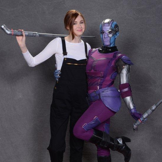 Karen Gillan and Amber Malinski