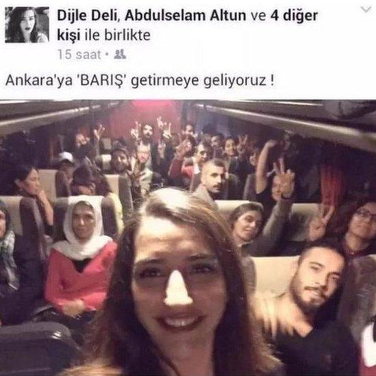 University student Dicle Deli shared this photo of the journey to Ankara