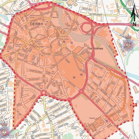 A map showing the dispersal order