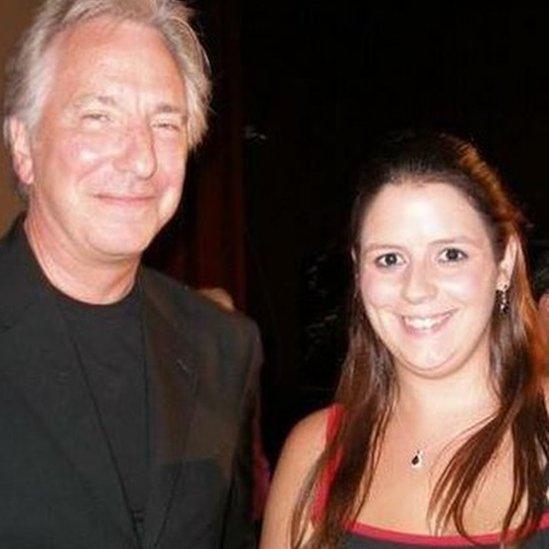 Picture of Jen Avery and Alan Rickman