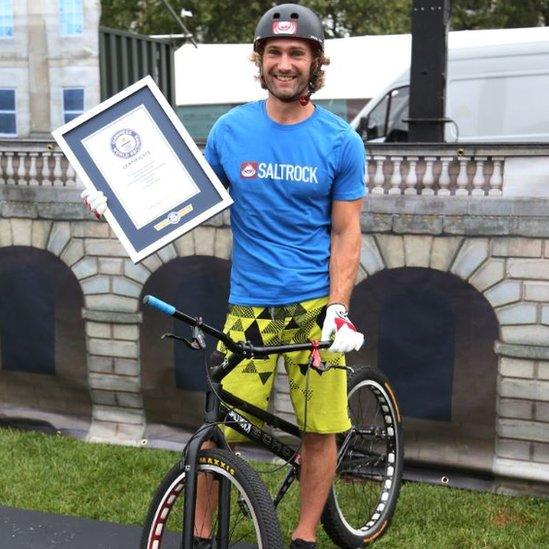 Andrei Burton with Guinness World Record