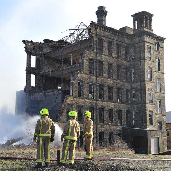 Drummonds Mill after the fire