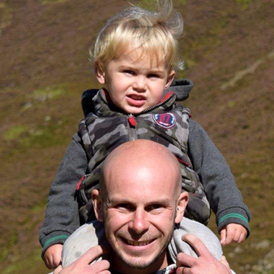 Dominic Jackson and nephew