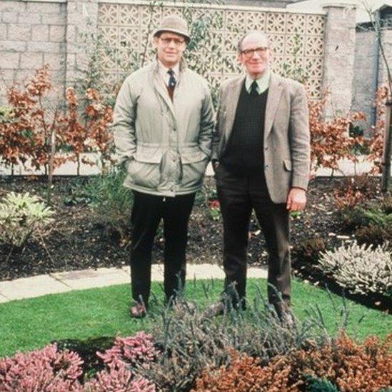 Jim McColl with former co-presenter George Barron