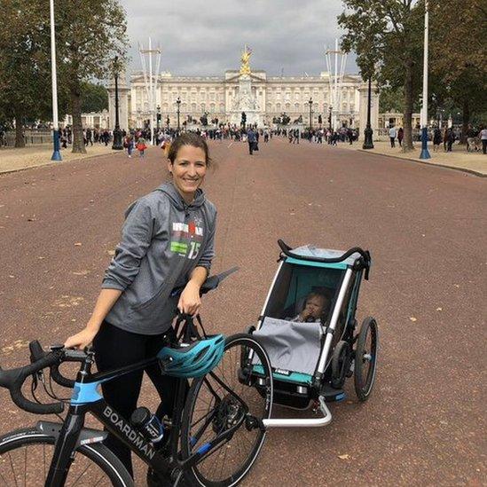 Laura pujol with bike