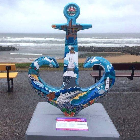 Anchor at Aberdeen beach