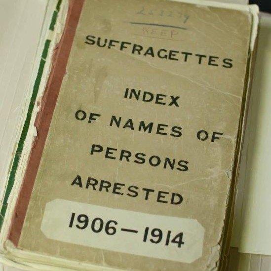 official record of suffragettes arrested