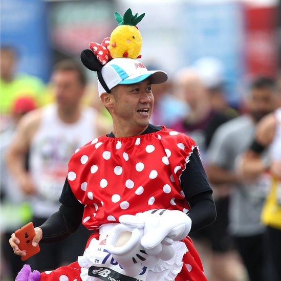 Runner in fancy dress