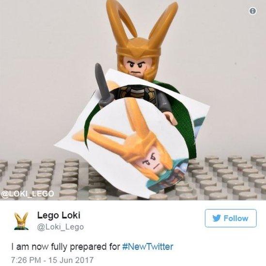 Screen grab of tweet by @Loki_Lego