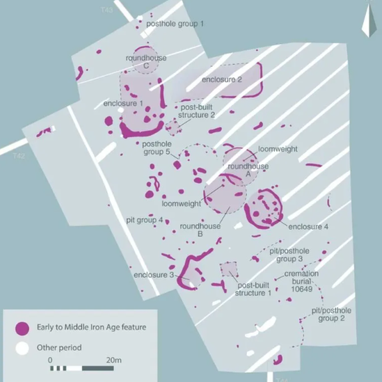 Excavation site map