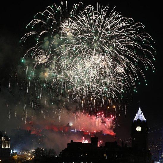 Edinburgh fireworks