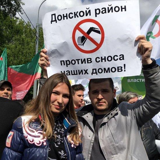 Moscow protest against demolitions