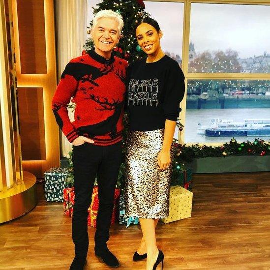 Phillip Schofield and Rochelle Humes