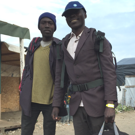 Abdul, (right), the smartest man in the camp