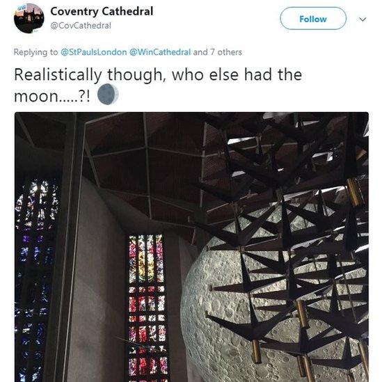 Coventry Cathedral: Realistically though, who else had the moon?