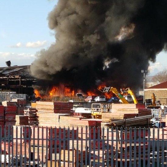 Fire in Helen Street, Govan