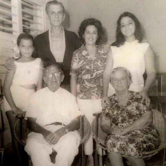 Lilliam (far left) with her family in Varadero, Cuba, 1968