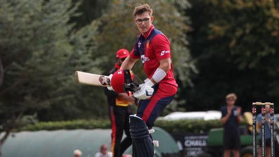 Asa Tribe batting for Jersey