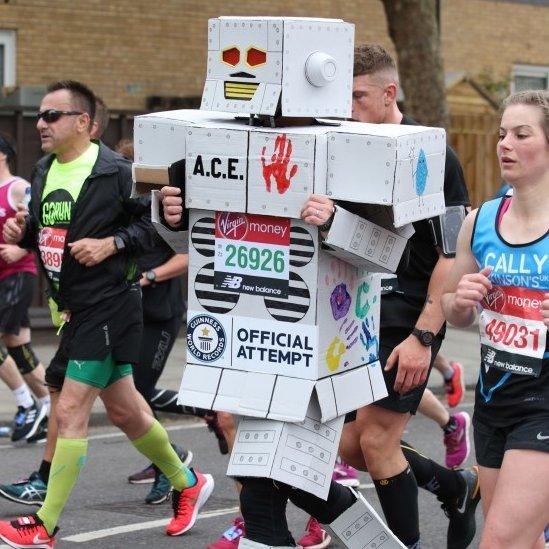 Runner in fancy dress