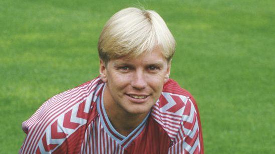 Gary Shaw posing in an Aston Villa kit