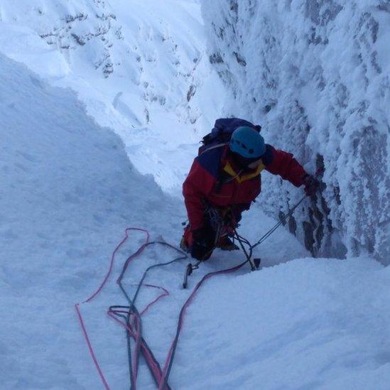 Caradog Jones ar Ben Nevis