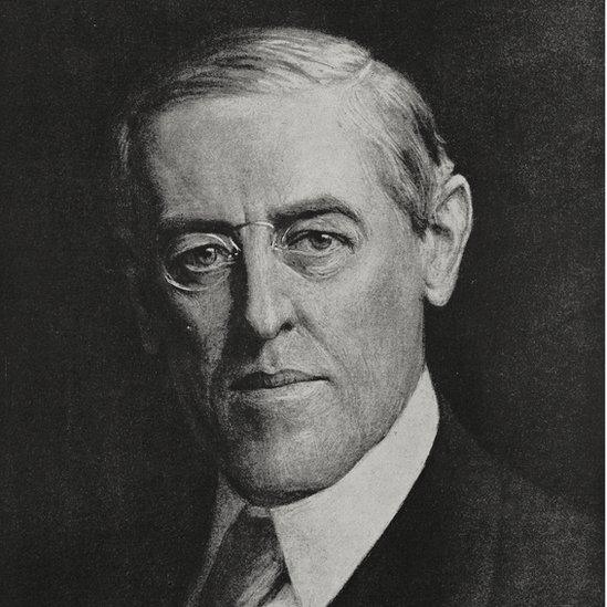 US President Woodrow Wilson