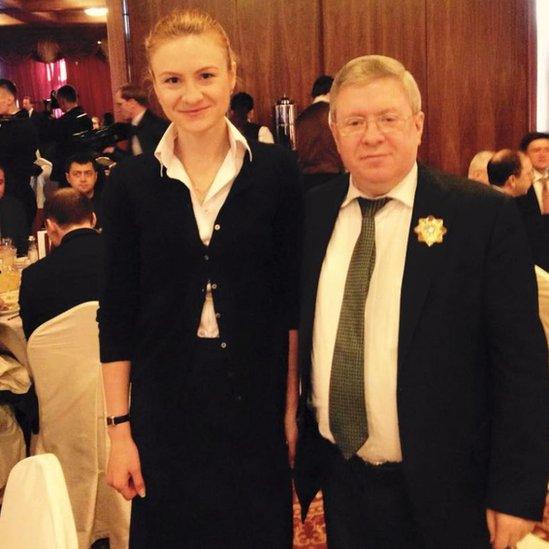 She and Mr Torshin attended several high profile events together