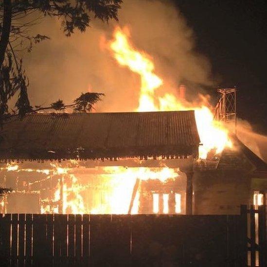 Fire at Old Royal Station