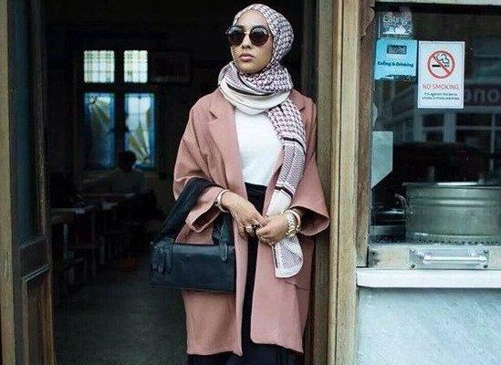 Hijab-wearing model