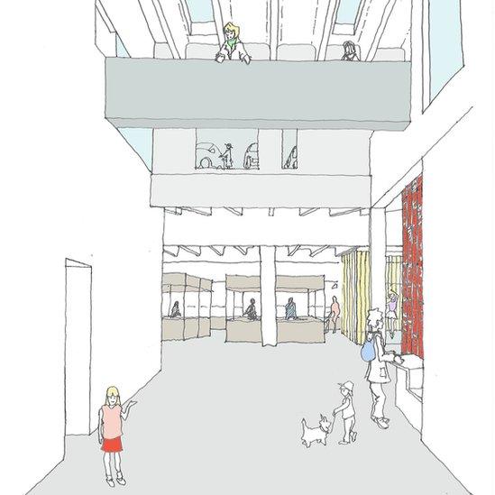 Artist's impression of the revamped People's Market