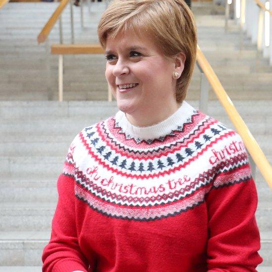 Nicola Sturgeon Christmas Jumper