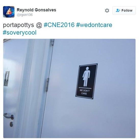 portapottys @ #CNE2016 #wedontcare #soverycool