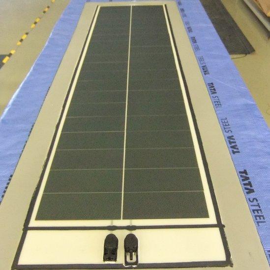 solar panels to be laminated directly on to the roof