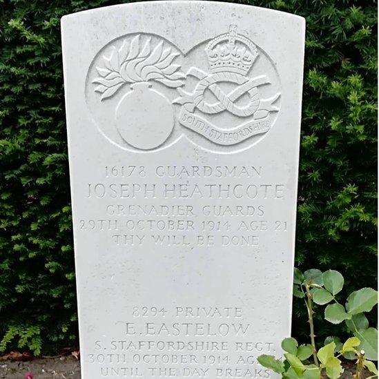 Joseph Heathcote's grave