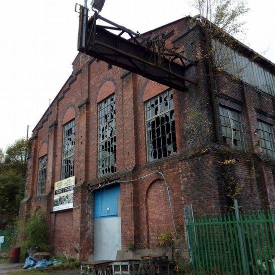 The old machine shop at Brymbo steelworks site