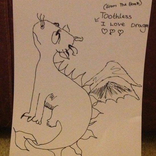 Evelyn's dragon drawing