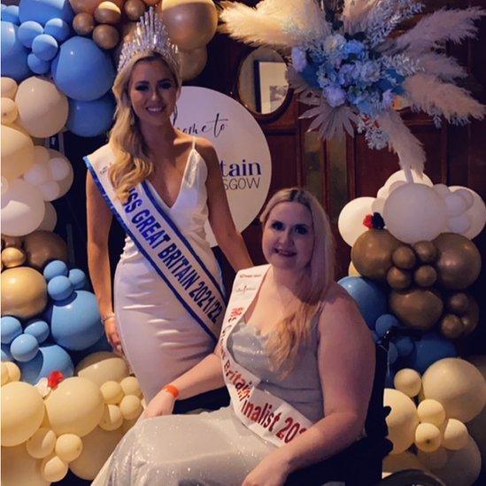 Current Miss Great Britain, Eden McAllister, and Sarah-Victoria Bayley