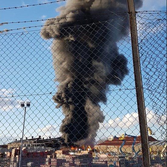 Fire in Helen Street, Govan