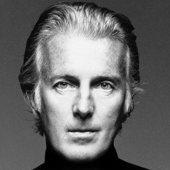 Handout photograph of Hubert de Givenchy in black and white shot