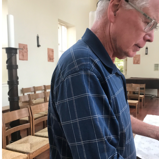 "You are welcome here," Father Kevin Gillespie told Biden during his visit