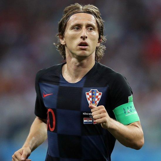 Luka Modric against Denmark, 1 Jul 18