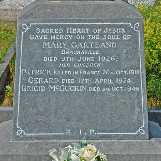 Patrick Gartland gravestone