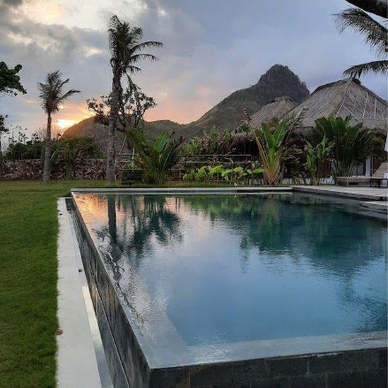 An infinity pool in Indonesia.