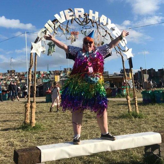 Abi Ward at Glastonbury