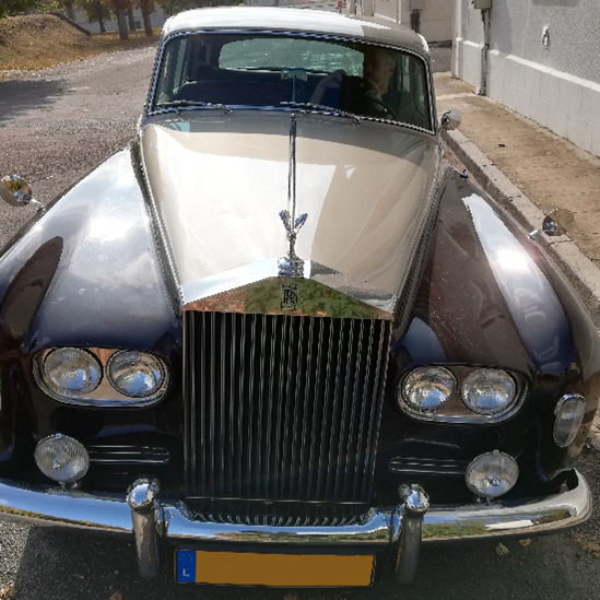 The vintage Rolls Royce Phantom seized from the suspect