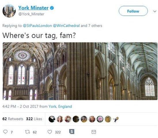 York Minster: Where's our tag, fam?