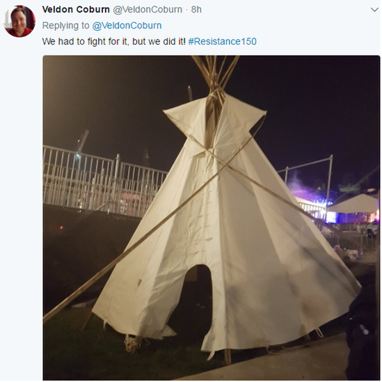 The teepee on Parliament Hill