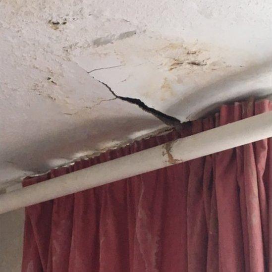 Damp ceiling