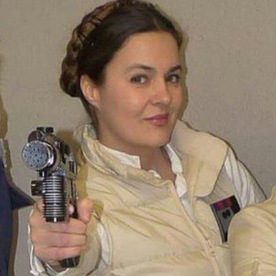 Picture of Holly dressed as Princess Leia