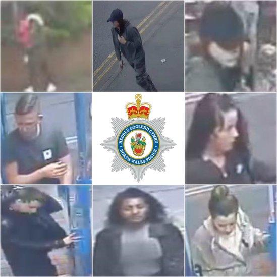 CCTV images of people police want to speak with